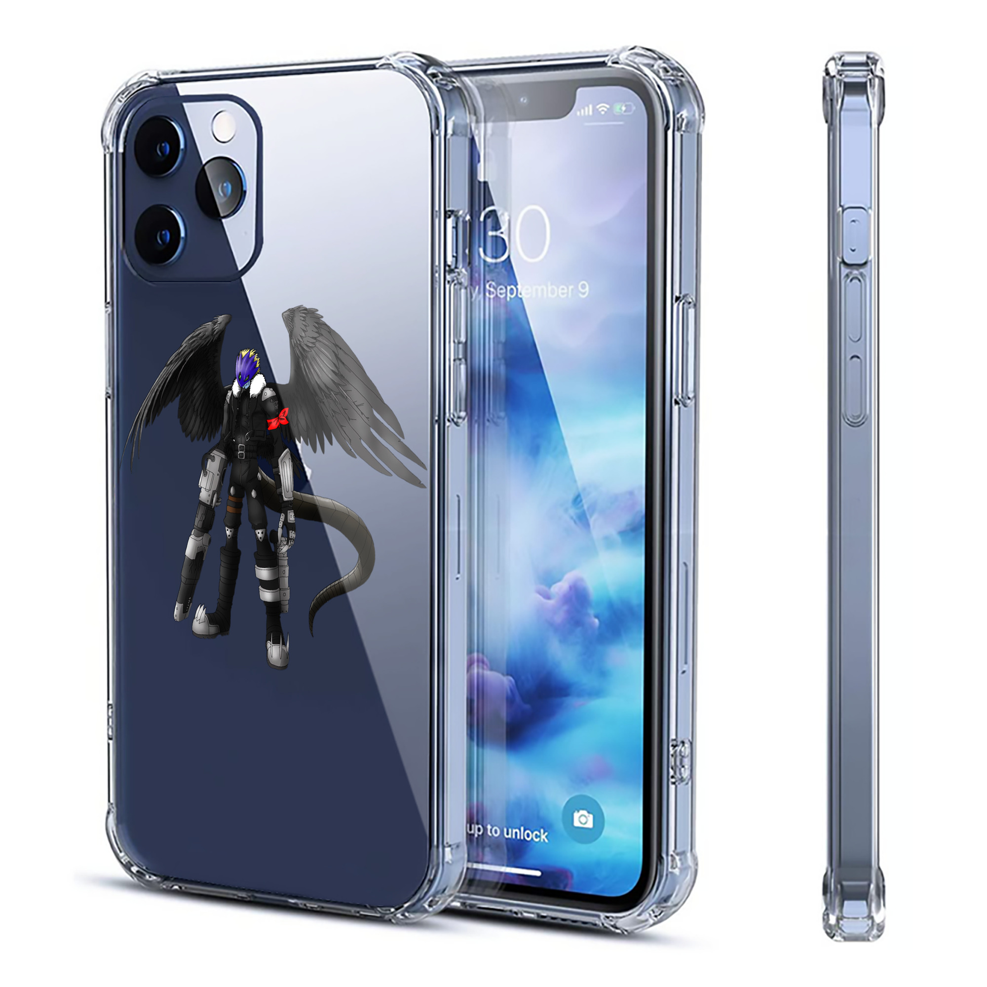 （画像用） Digimon デジタルモンスター/デジモン 【iPhone 12シリーズ対応】透明スマホケース（クリアソフトケース）